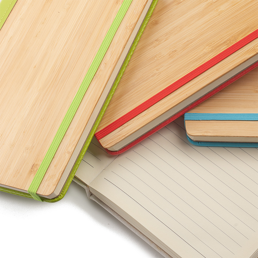 Caderno A5 Capa em Bambu e PU