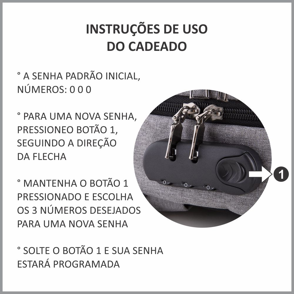 Mochila para Notebook em Poliéster e PU