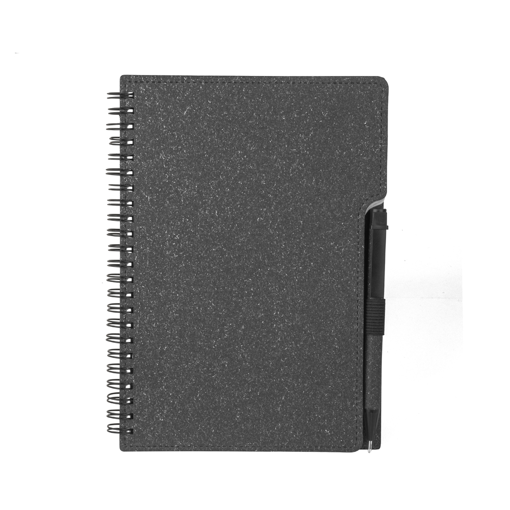 Caderno A5 Capa em Papelão Reciclado c/ Caneta