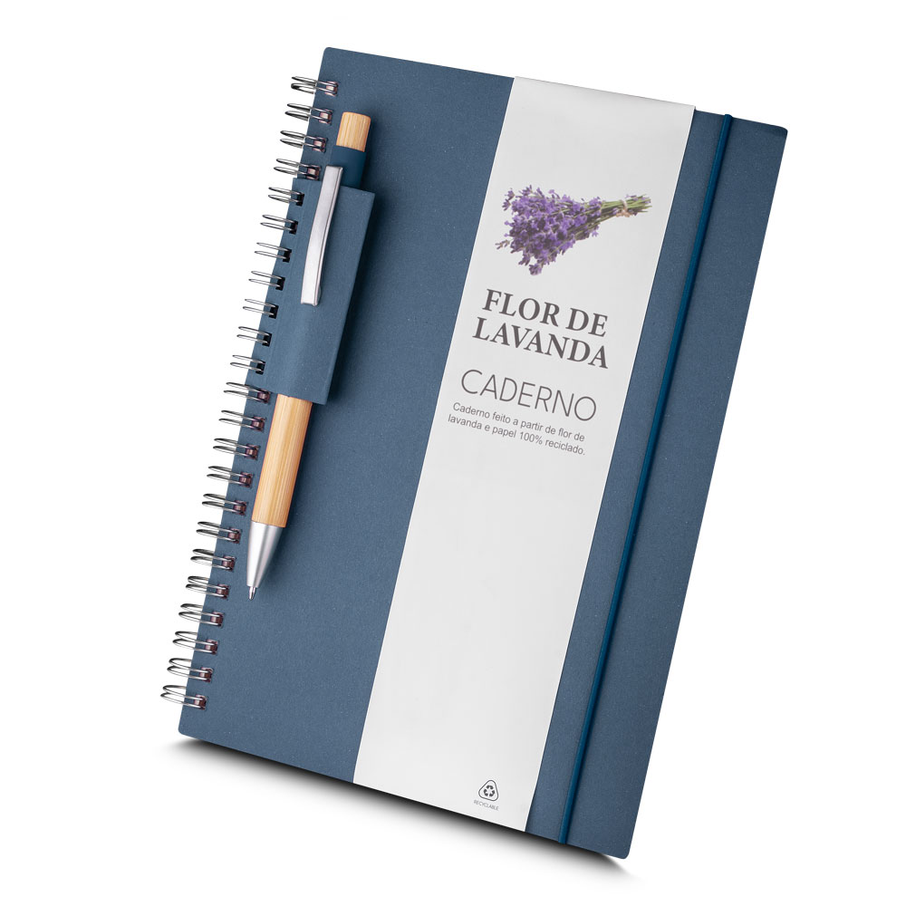 Caderno A5 Capa em Papel Reciclado