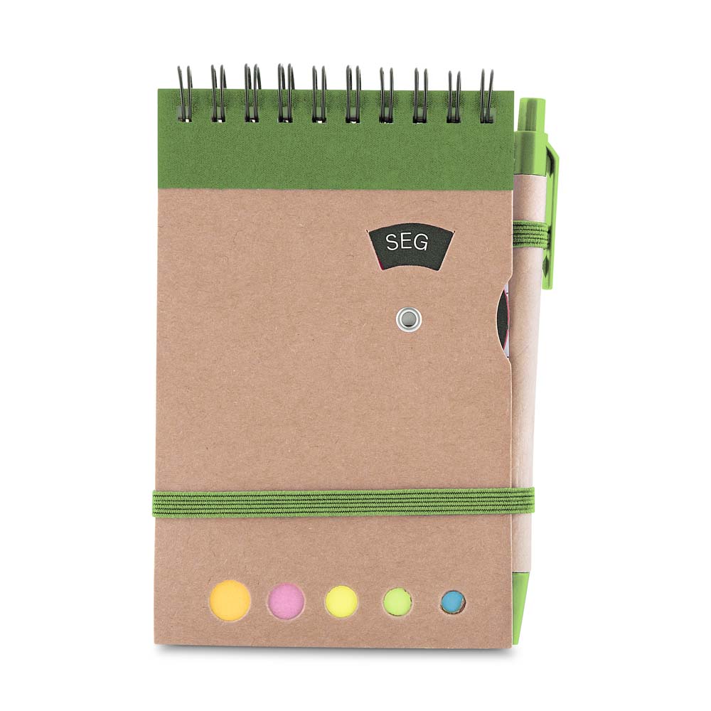 Mini caderno A6 com caneta