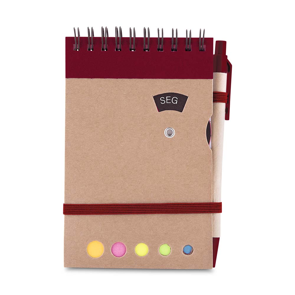 Mini caderno A6 com caneta
