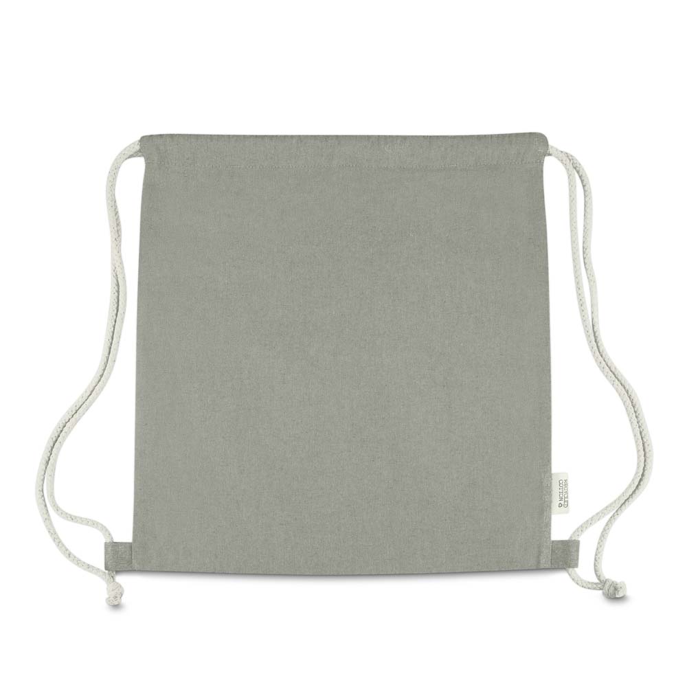 Sacola/Mochila em algodão mescla reciclado 140g/m²