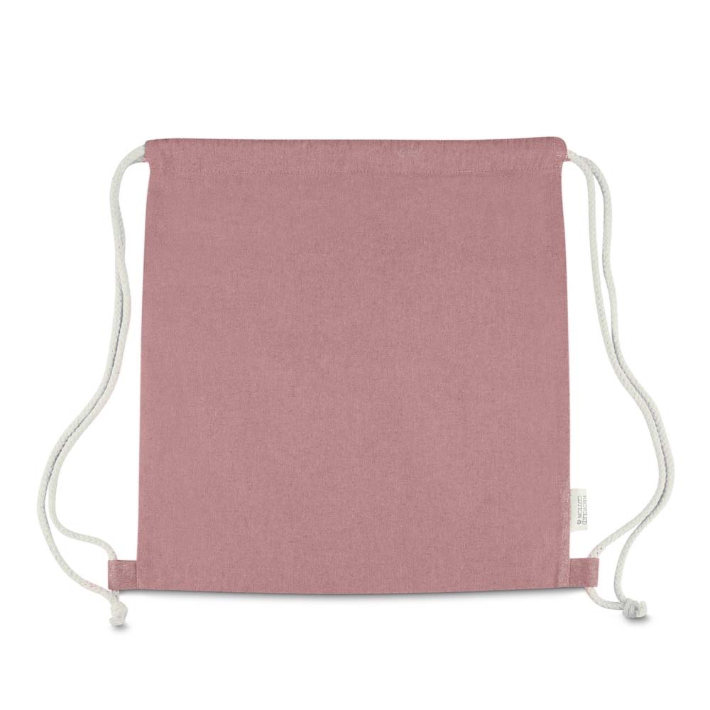 Sacola/Mochila em algodão mescla reciclado 140g/m²