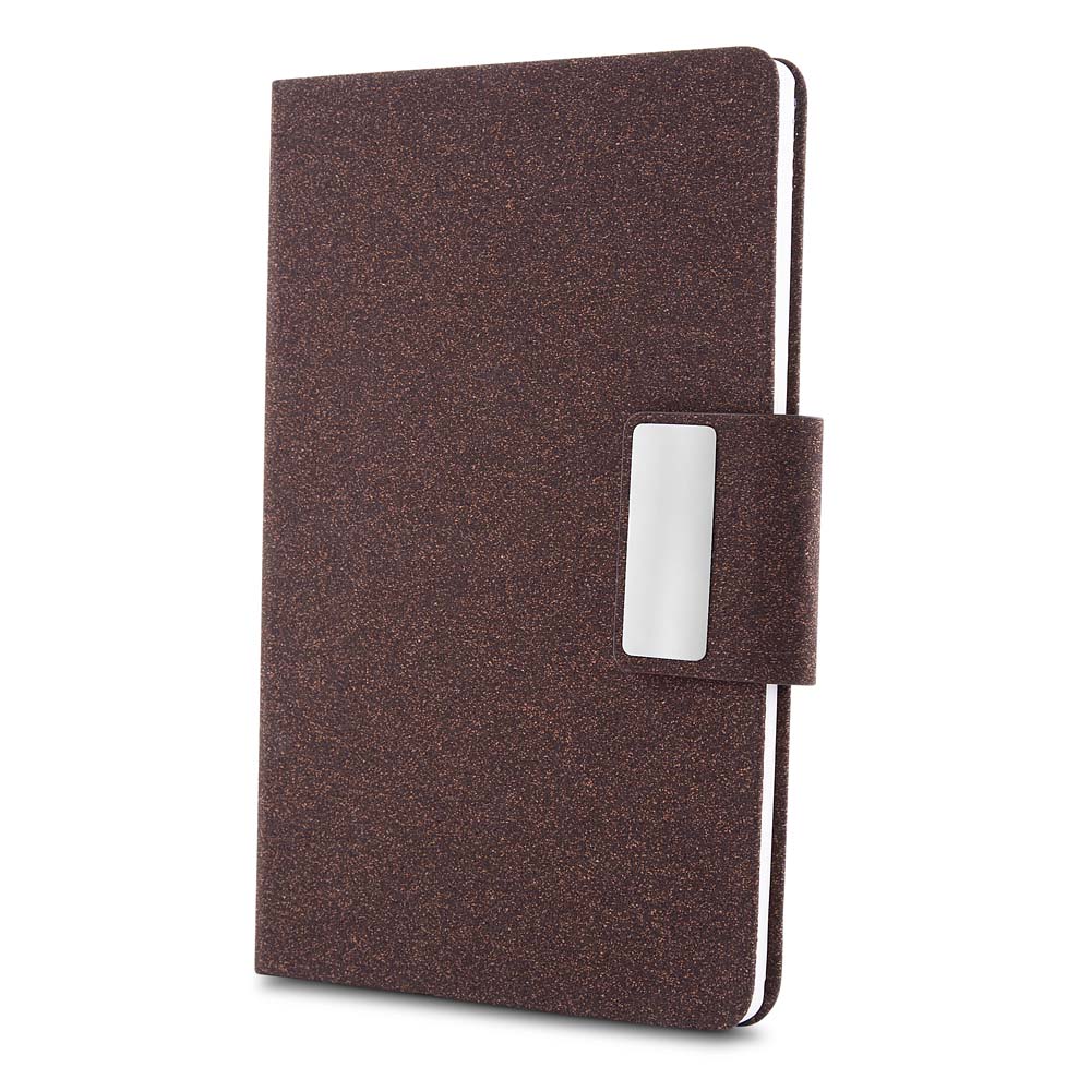 Caderno A5 em PU e fibra de café ou chá