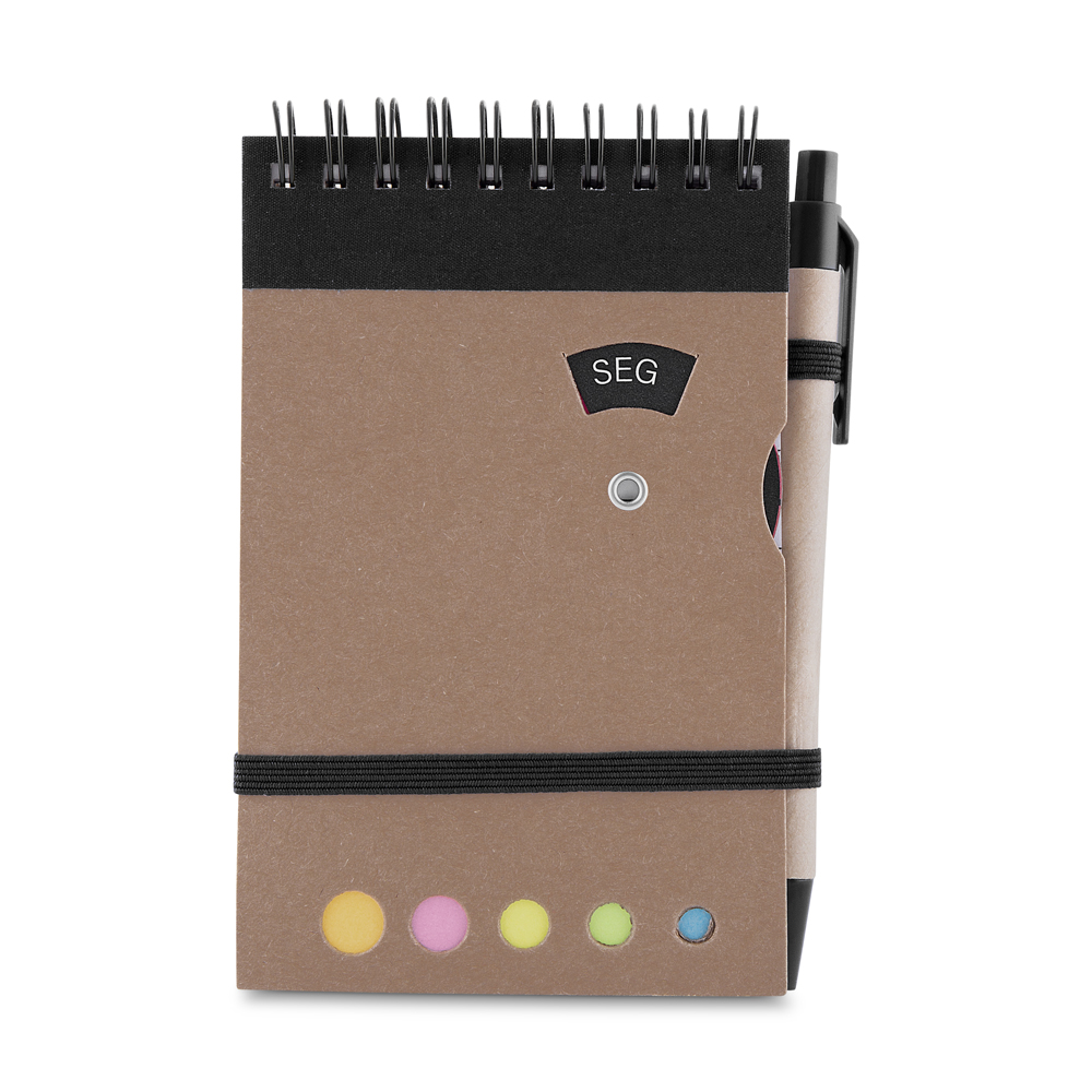Mini caderno A6 com caneta
