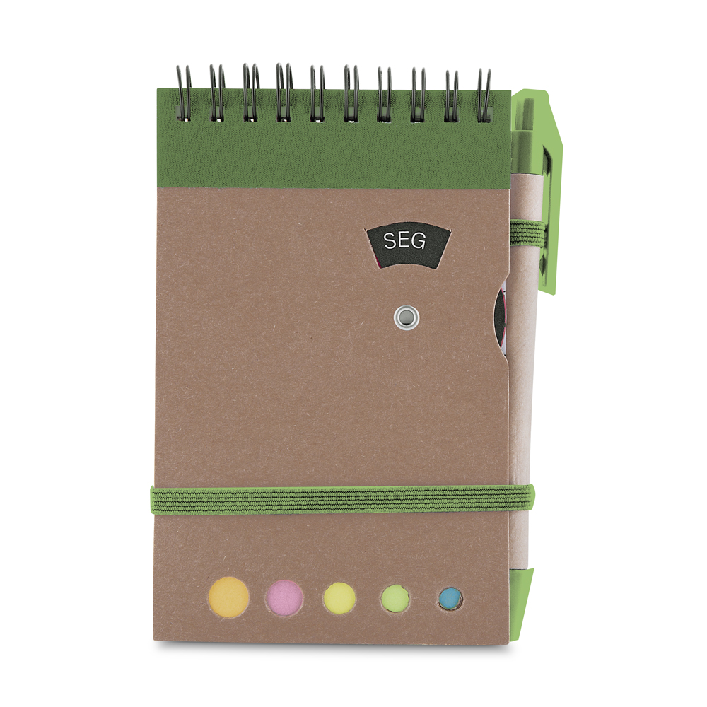 Mini caderno A6 com caneta