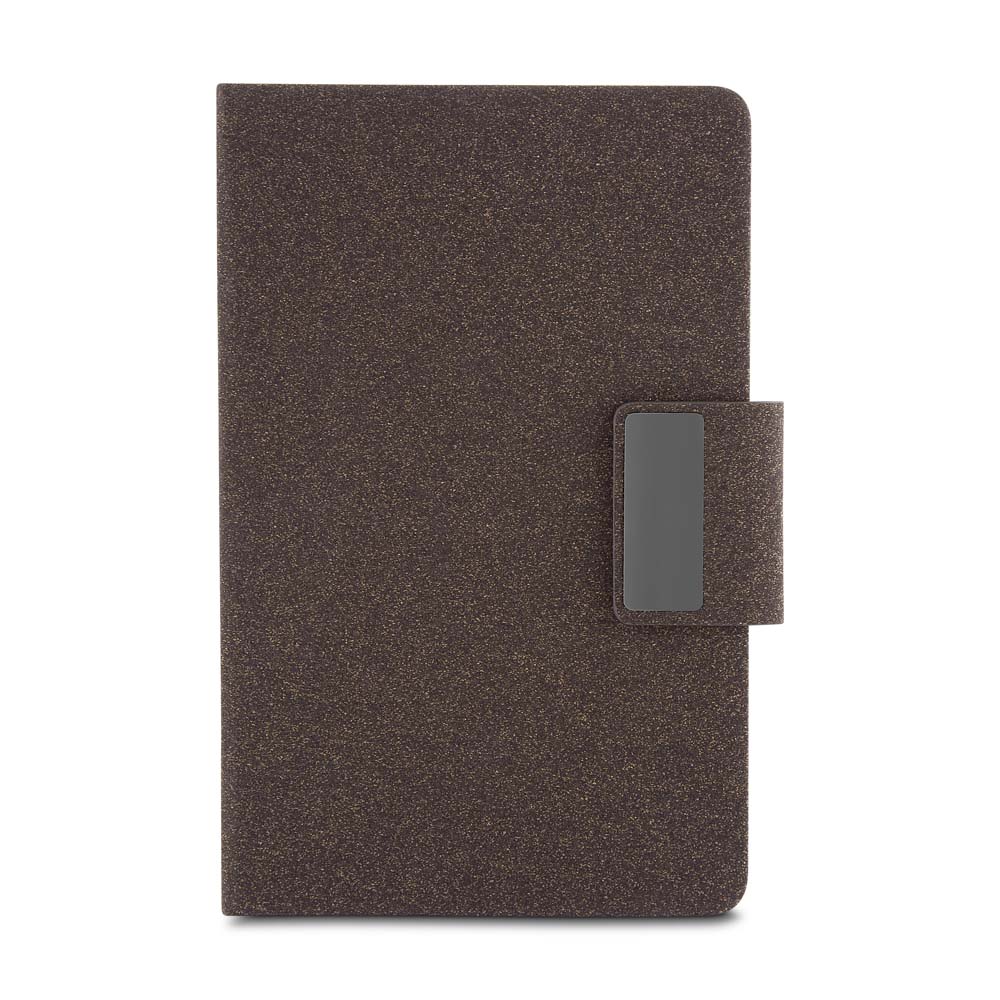 Caderno A5 em PU e fibra de café ou chá